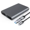 Orico AM2C3-2SN dupla merevlemez keret két M.2 SATA+NVME meghajtóhoz USB-C 3.2 6Gb/s / 10Gb/s - szürke thumbnail
