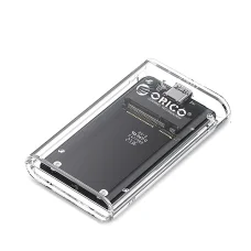 Orico TC10-MS mSATA USB-C 3.2 5Gb/s Lemez Tok - Átlátszó
