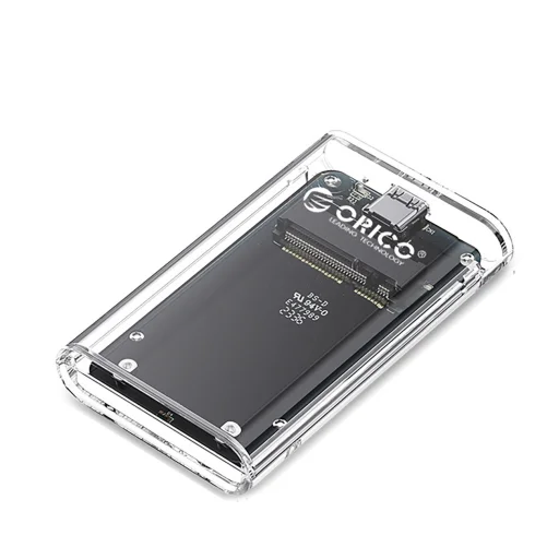 Orico TC10-MS mSATA USB-C 3.2 5Gb/s Lemez Tok - Átlátszó - 1