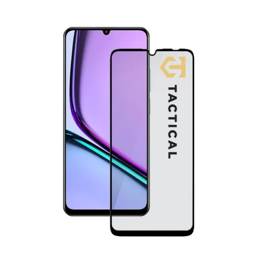 Tactical Glass Shield 5D Realme Note 60 4G fekete üvegfólia - 1