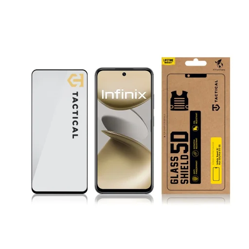 Tactical Glass Shield 5D Infinix Hot Smart 9/Hot 50i/Hot 50 5G Fekete üvegfólia - 3