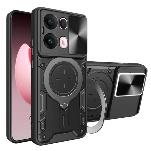  Techsuit - CamGuard Pro - Oppo Reno13 Pro - Fekete tok - 1