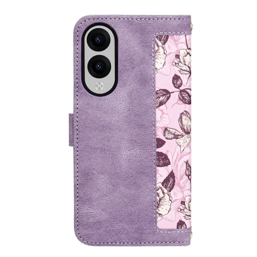 Techsuit - FlipCraft - Samsung Galaxy S25 Edge - Titokzatos Lila tok - 3