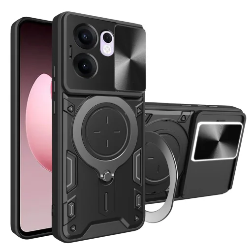  Techsuit - CamGuard Pro - Oppo Reno13 F 4G / Reno13 F 5G / Reno13 FS 5G - Fekete tok - 1