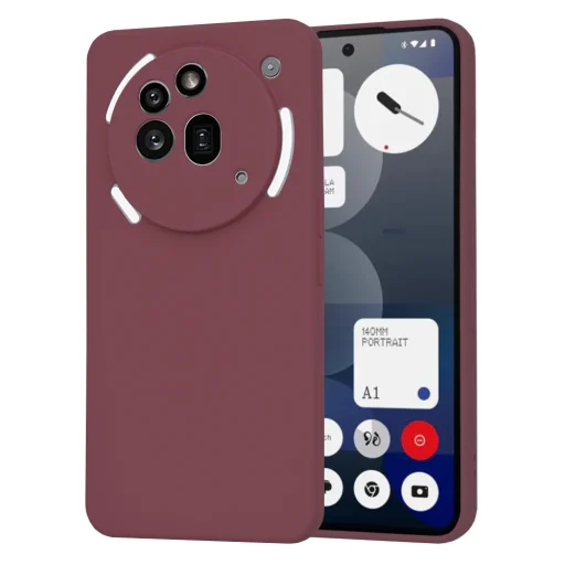  Techsuit - SoftFlex - Nothing Phone (3a) Pro - Szilvapiros tok - 1