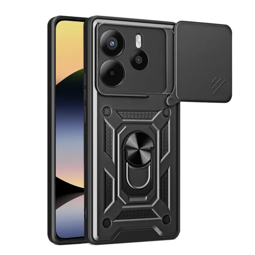  Techsuit - CamShield sorozat - Xiaomi Redmi Note 14 4G (164,84 x 78,15 x 8,16mm) - Fekete tok - 1