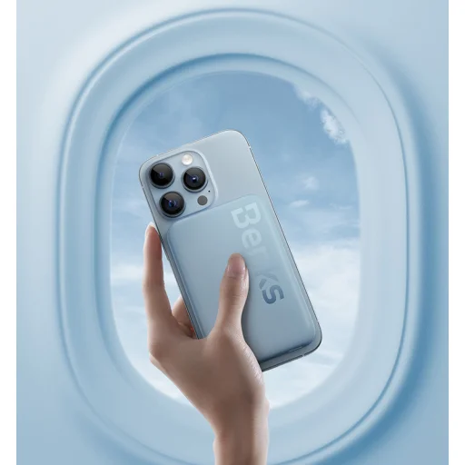 Benks Power bank 6000mAh MP10 - Type C - magnetic with induction charging blue - 5