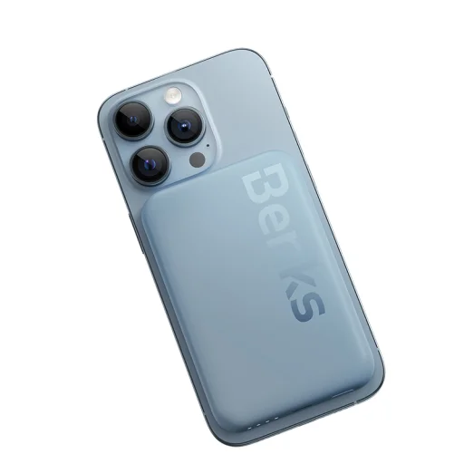 Benks Power bank 6000mAh MP10 - Type C - magnetic with induction charging blue - 1