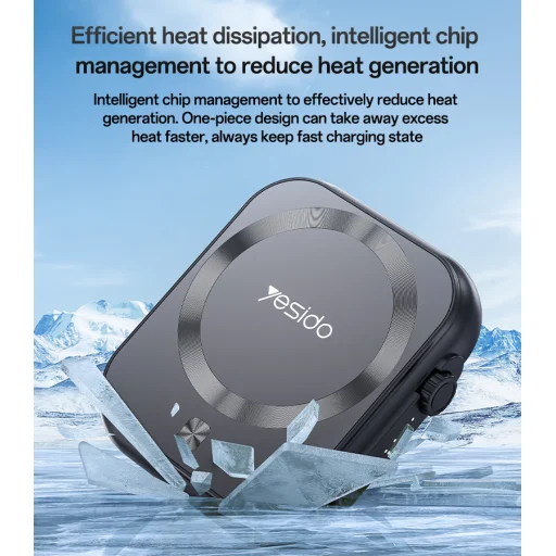 Benks Power bank 5000mAh YP59 3 az 1-ben - Type C - mágneses, indukciós 15W fekete - 9