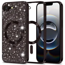  Techsuit - Luxus Csillogó MagSafe - iPhone 16e - Fekete tok