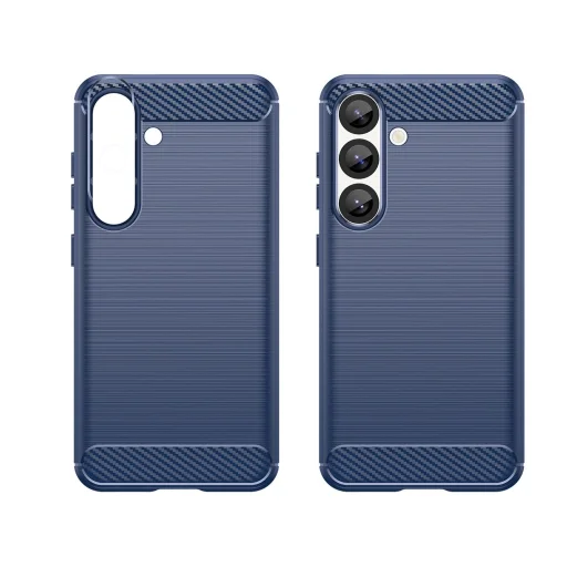 Szilikon tok Carbon Case iPhone 16e - kék tok - 3