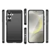Szilikon fliptok Carbon Case Samsung Galaxy S25 Edge - fekete tok - 7