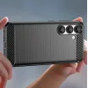 Szilikon fliptok Carbon Case Samsung Galaxy S25 Edge - fekete tok - 10