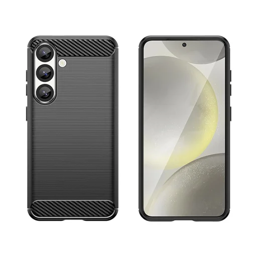 Szilikon tok Carbon Case iPhone 16e - fekete tok - 5