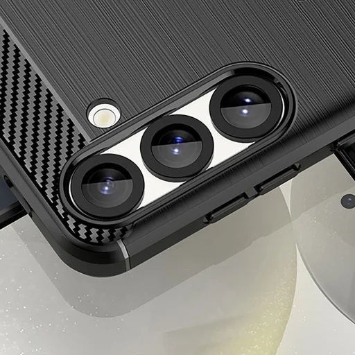 Szilikon tok Carbon Case iPhone 16e - fekete tok - 9