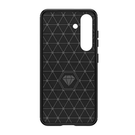 Szilikon tok Carbon Case iPhone 16e - fekete tok - 7