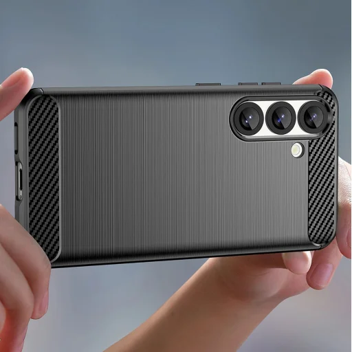 Szilikon tok Carbon Case iPhone 16e - fekete tok - 15
