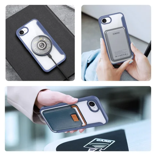  iPhone 16e Kék Dux Ducis Skin X Pro tok MagSafe kompatibilitással tok - 6