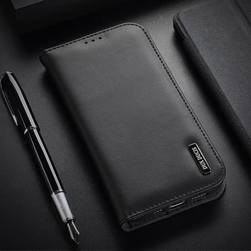  iPhone 16e Fekete Dux Ducis Hivo Fliptok és RFID védelemmel tok - 25