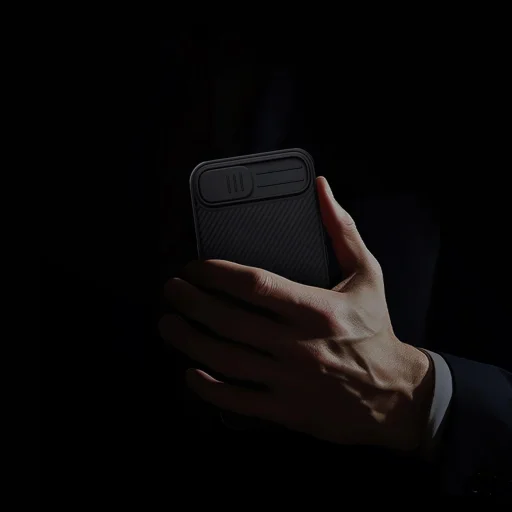 Nillkin CamShield Pro Mágneses tok iPhone 16e - Fekete tok - 13