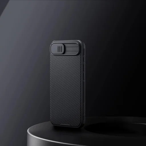 Nillkin CamShield Pro Mágneses tok iPhone 16e - Fekete tok - 7