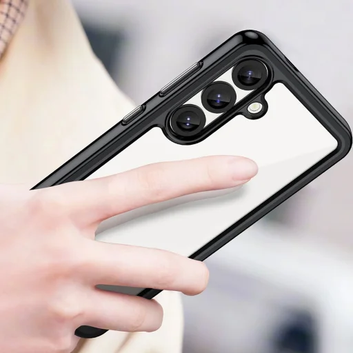 Outer Space Case Samsung Galaxy S25 Edge tok rugalmas kerettel - fekete - 5