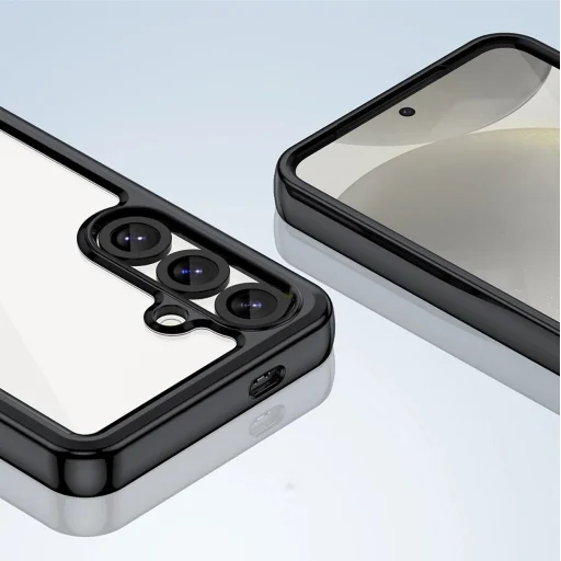 Outer Space Case Samsung Galaxy S25 Edge tok rugalmas kerettel - fekete - 6