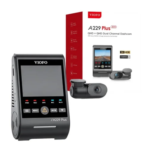 VIOFO A229 Plus 2CH autós kamera 2K + 2K WiFi, GPS - 1