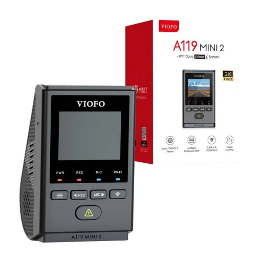 VIOFO A119 MINI 2-G Autós kamera 2K 60fps WiFi, GPS - 1