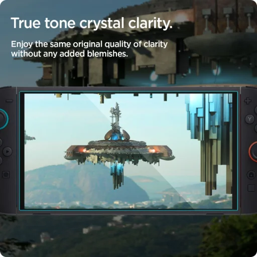 Edzett üveg Spigen Glas.tr „EZ Fit” 2-csomag Nintendo Switch 2 átlátszó üvegfólia - 11