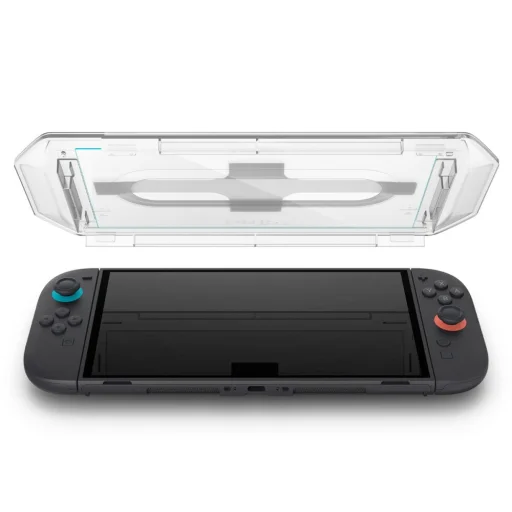 Edzett üveg Spigen Glas.tr „EZ Fit” 2-csomag Nintendo Switch 2 átlátszó üvegfólia - 5