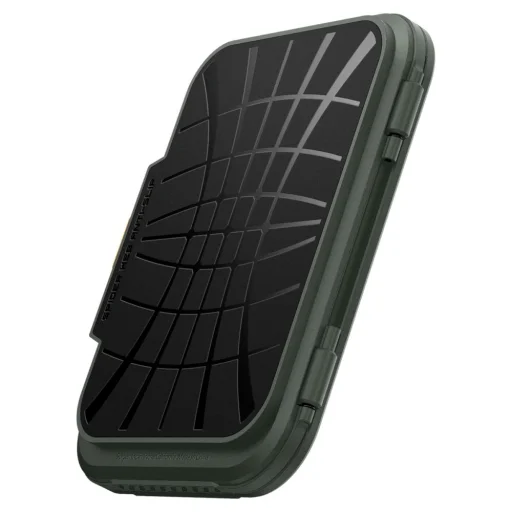 Spigen Lock Fit Magsafe Univerzális Mágneses Kártyatartó Katonai Zöld - 11