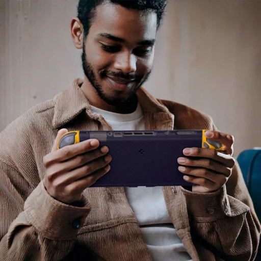 Nintendo Switch Spigen Nano Pop kékáfonya haditengerészkék tok - 11