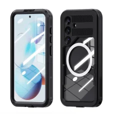 SHELLBOX MARS vízálló tok fém gyűrűvel SAMSUNG S25 fekete