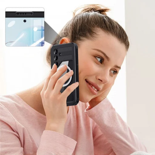 SHELLBOX MARS vízálló tok fémbilinccsel SAMSUNG S25 Plus fekete - 5