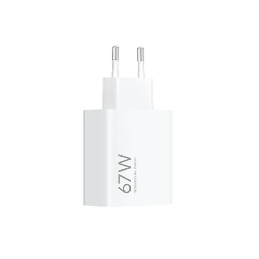 Xiaomi MDY-12-EH USB-A 67W cestovná nabíjačka biela - 1