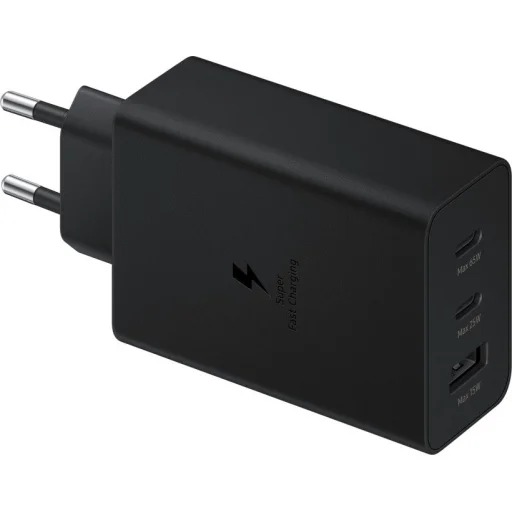 EP-T6530NBE Samsung Trio (2xUSB-C,1xUSB-A) 65W Utazó Töltő Fekete (Sérült Csomagolás) - 1