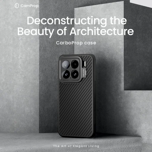  Xiaomi 15 Fekete Nillkin CarboProp Aramid mágneses tok - 3