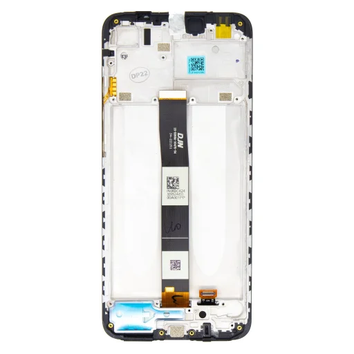 LCD kijelző + Érintőegység + Előlap Xiaomi Redmi 10A Fekete (Szervizcsomag) - 2