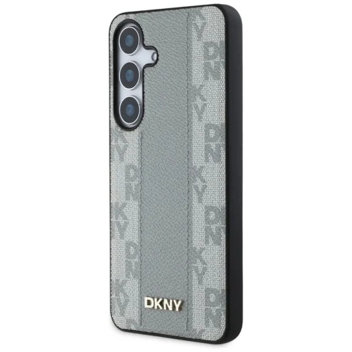  Samsung Galaxy S25 taupe DKNY Leather Checkered Pattern MagSafe tok - 2