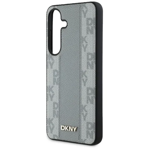  Samsung Galaxy S25 taupe DKNY Leather Checkered Pattern MagSafe tok - 6