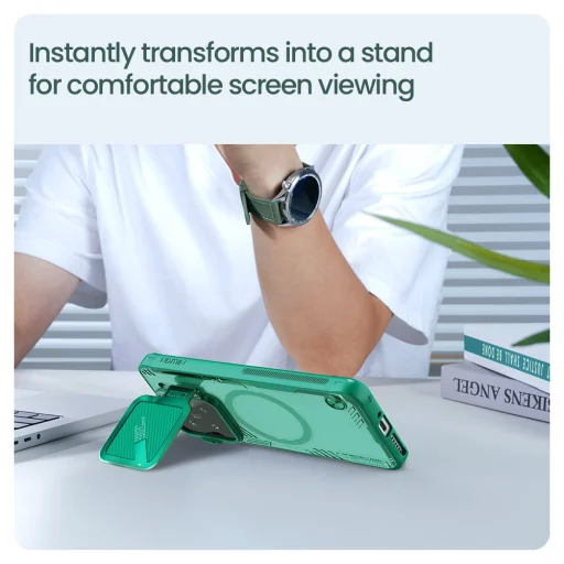 Nillkin Iceblade Prop Mágneses tok Xiaomi 15 telefonhoz Sötét Éjszaka Fekete - 7