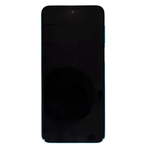 LCD Kijelző + Érintőegység + Előlapi Borítás Xiaomi Redmi Note 9 Pro kék (Szerviz csomag) - 1