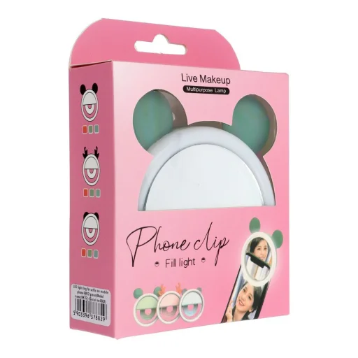 LED körfény szelfikhez mobiltelefonokra RK12 zöld - 4