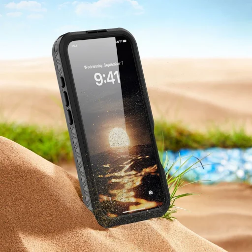 SHELLBOX GT vízálló tok MagSafe-kompatibilis iPhone 16 Pro fekete - 4