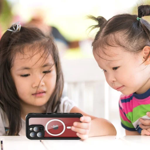 SHELLBOX DOT vízálló tok MagSafe kompatibilitással iPhone 15 Pro fekete - 7