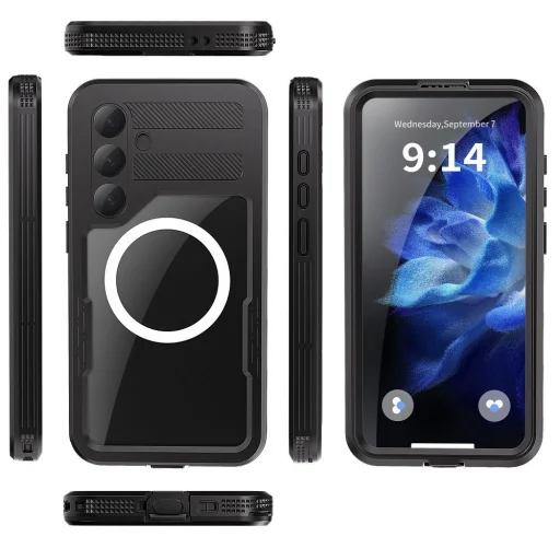 SHELLBOX MARS vízálló tok fémbilinccsel SAMSUNG S25 Plus fekete - 4