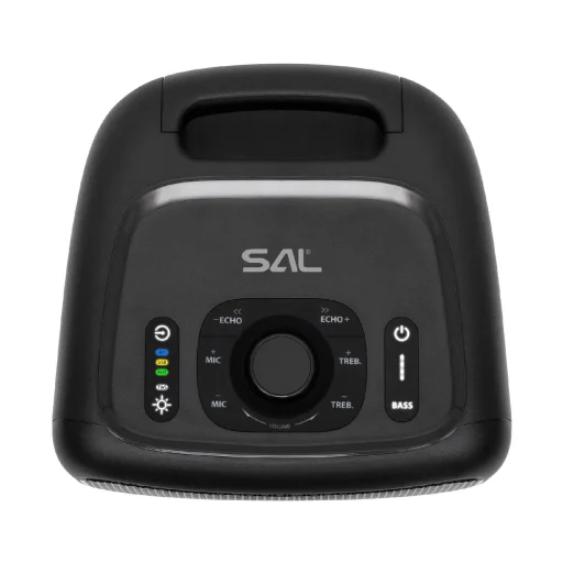 SAL BTCUBE hordozható Boombox, vezeték nélküli hangszóró, 70 watt, 3 hangszóró, Bluetooth TWS, IPX4, beépített akkumulátor - 3