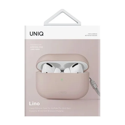 Uniq Lino AirPods Pro 2 tok - rózsaszín - 5