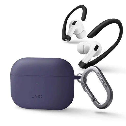 Uniq Nexo tok AirPods Pro 2-höz + fülkampók - lila - 2